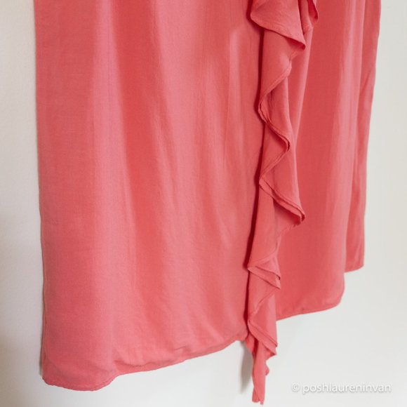 Jaeger Sleeveless Top – Coral / Dressy Summer Top – US 8 - Picture 7 of 11